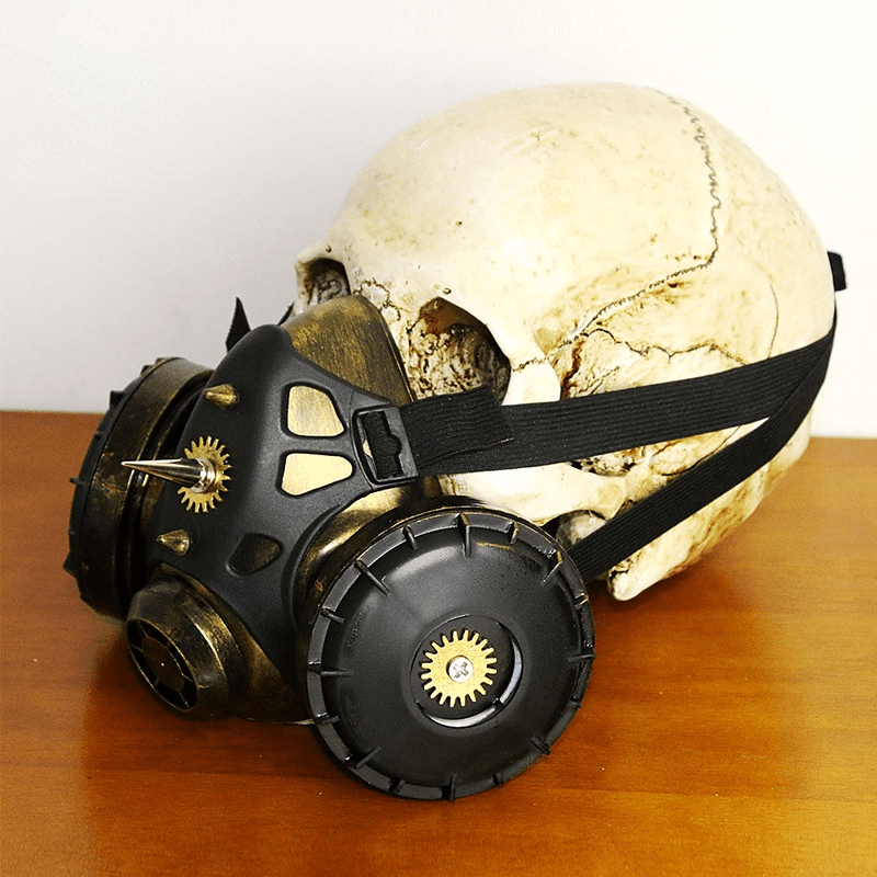 Kobine Steampunk Rivets Halloween Gas Mask