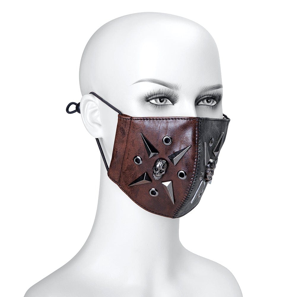 Kobine Steampunk Rivets Skull Mask