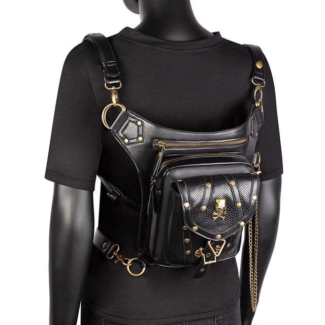 Kobine Steampunk Skull Reticulation Bag