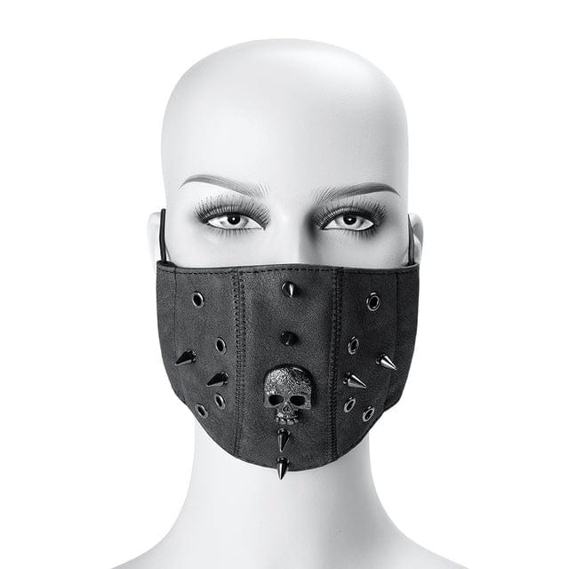 Kobine Steampunk Skull Rivets Adjustable Mask