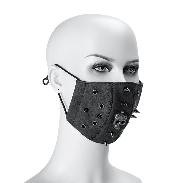 Kobine Steampunk Skull Rivets Adjustable Mask