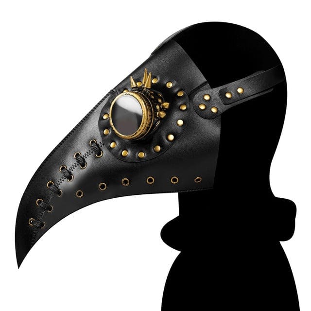 Kobine Steampunk Stitch Rivets Beak Mask