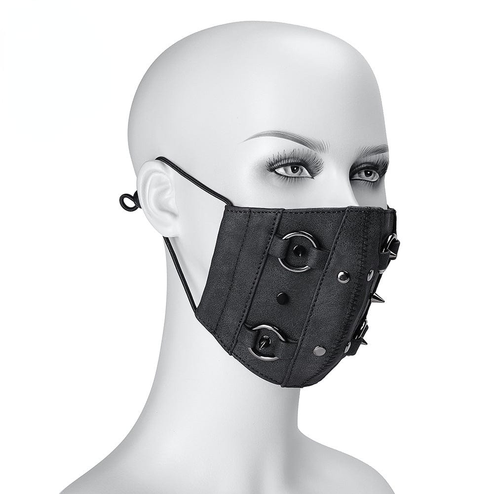 Kobine Unisex Steampunk Annuli Splice Rivets Mask