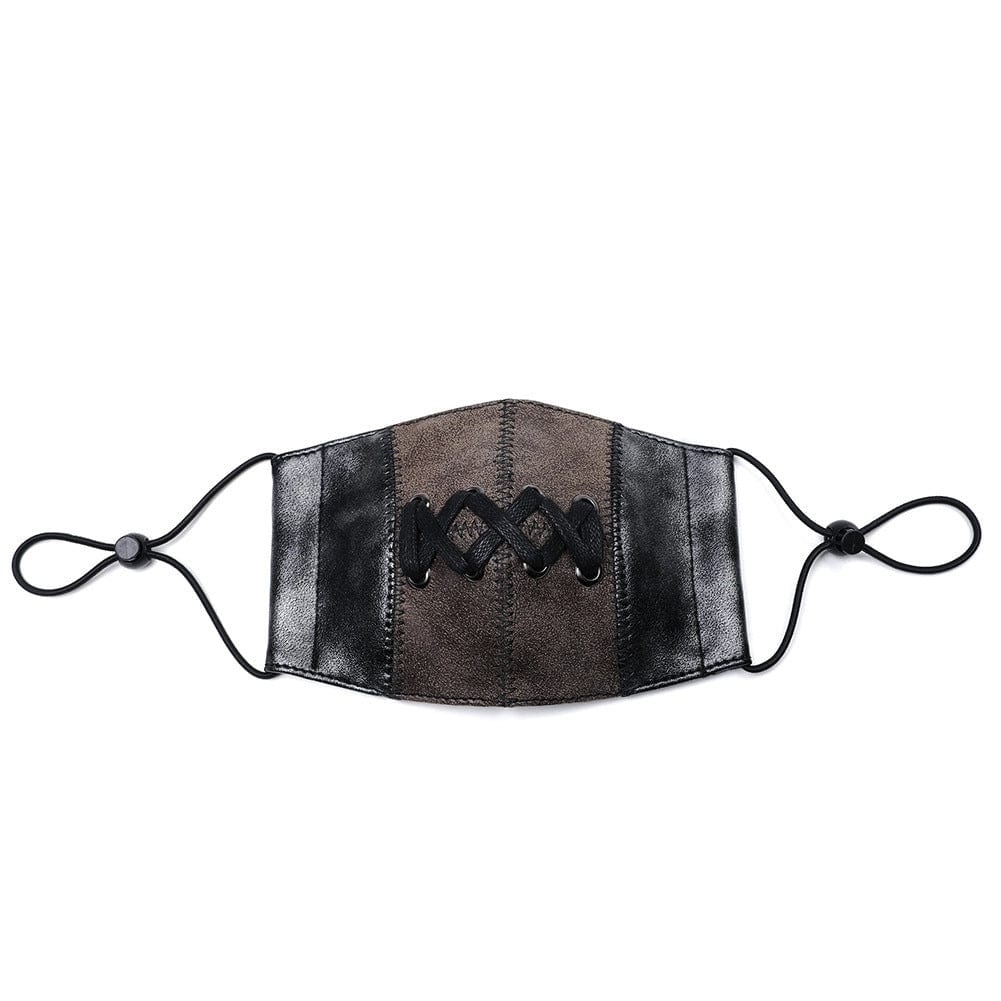 Unisex Steampunk Double Color String Mask – Punk Design
