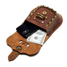 Kobine Unisex Steampunk Embossed Chain Bag