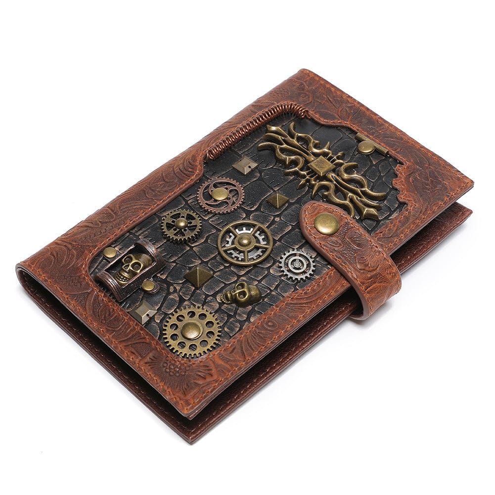 Kobine Unisex Steampunk Gear Embossed Wallet