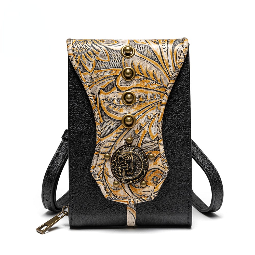 Unisex Steampunk Rivets Embossed Mini Bag – Punk Design