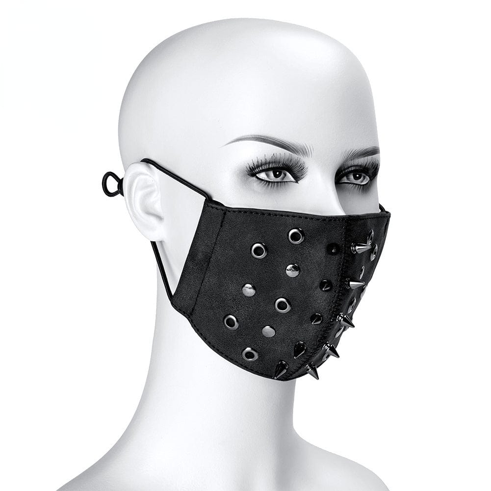 Unisex Steampunk Rivets Eyelets Adjustable Mask – Punk Design