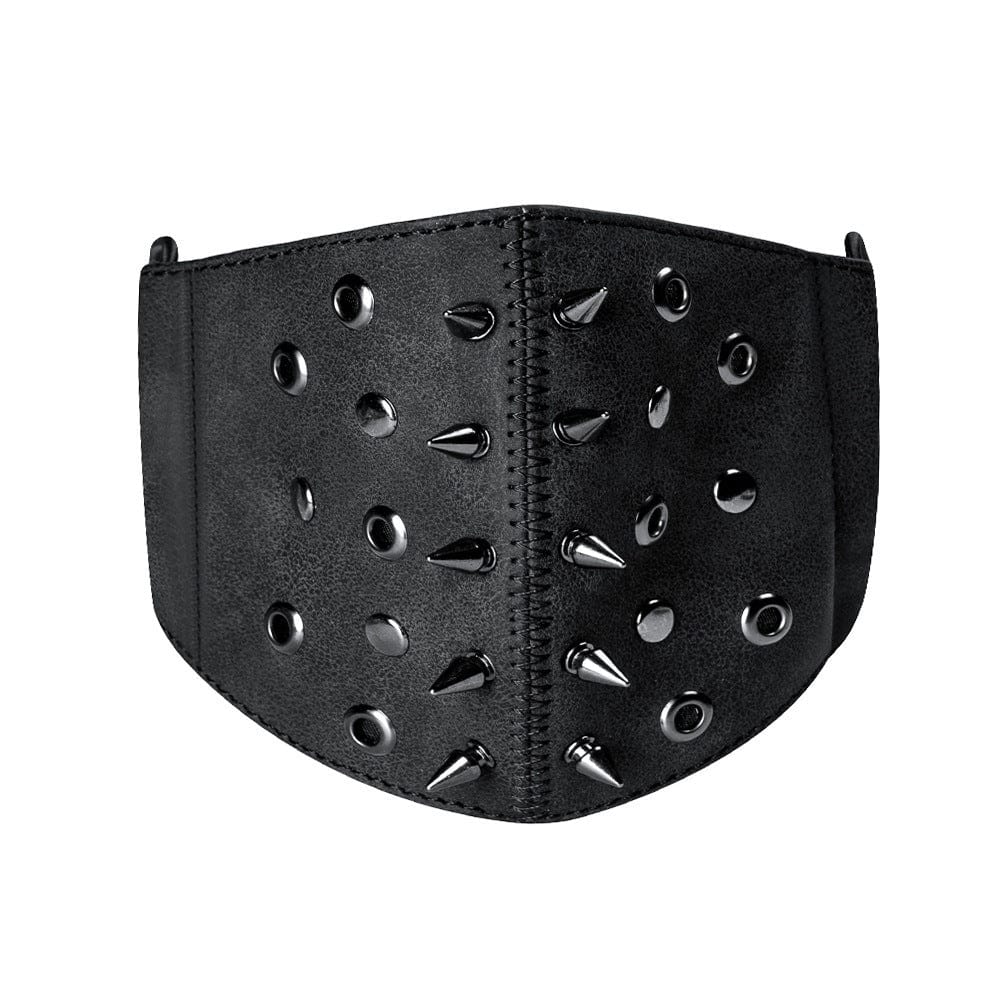 Unisex Steampunk Rivets Eyelets Adjustable Mask – Punk Design