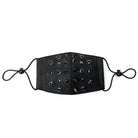 Kobine Unisex Steampunk Rivets Eyelets Adjustable Mask