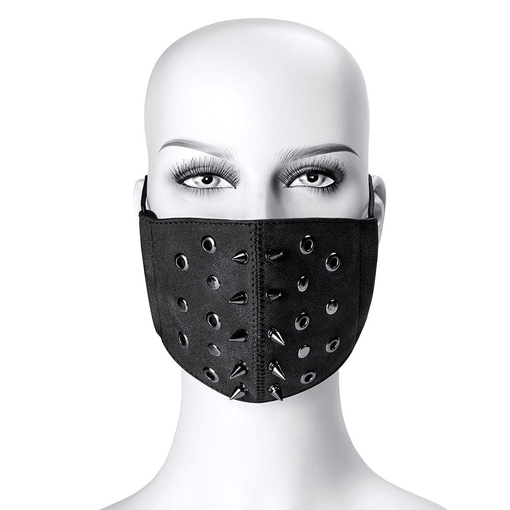 Unisex Steampunk Rivets Eyelets Adjustable Mask – Punk Design