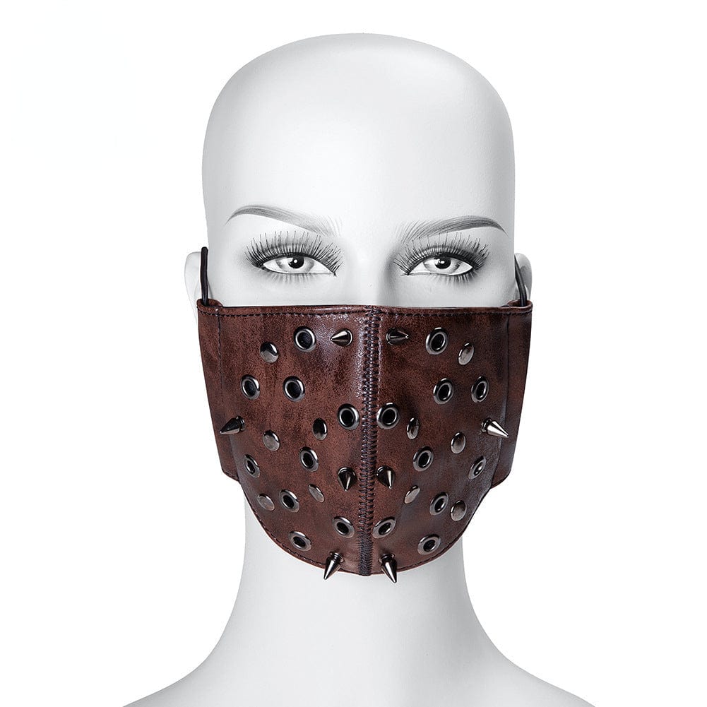 Unisex Steampunk Rivets Eyelets Mask – Punk Design
