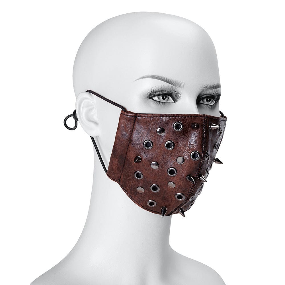 Unisex Steampunk Rivets Eyelets Mask – Punk Design