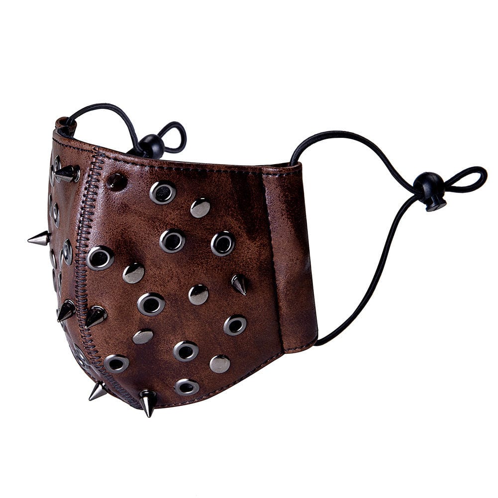 Unisex Steampunk Rivets Eyelets Mask – Punk Design