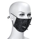 Kobine Unisex Steampunk Rivets Eyelets Mask