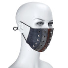 Kobine Unisex Steampunk Rivets Eyelets Stitch Mask