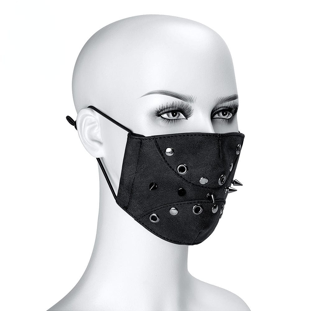 Unisex Steampunk Rivets Splice Eyelets Mask – Punk Design