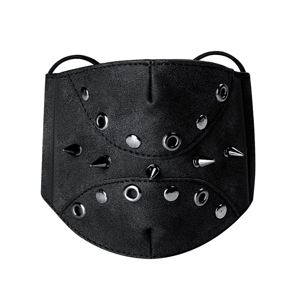 Unisex Steampunk Rivets Splice Eyelets Mask – Punk Design