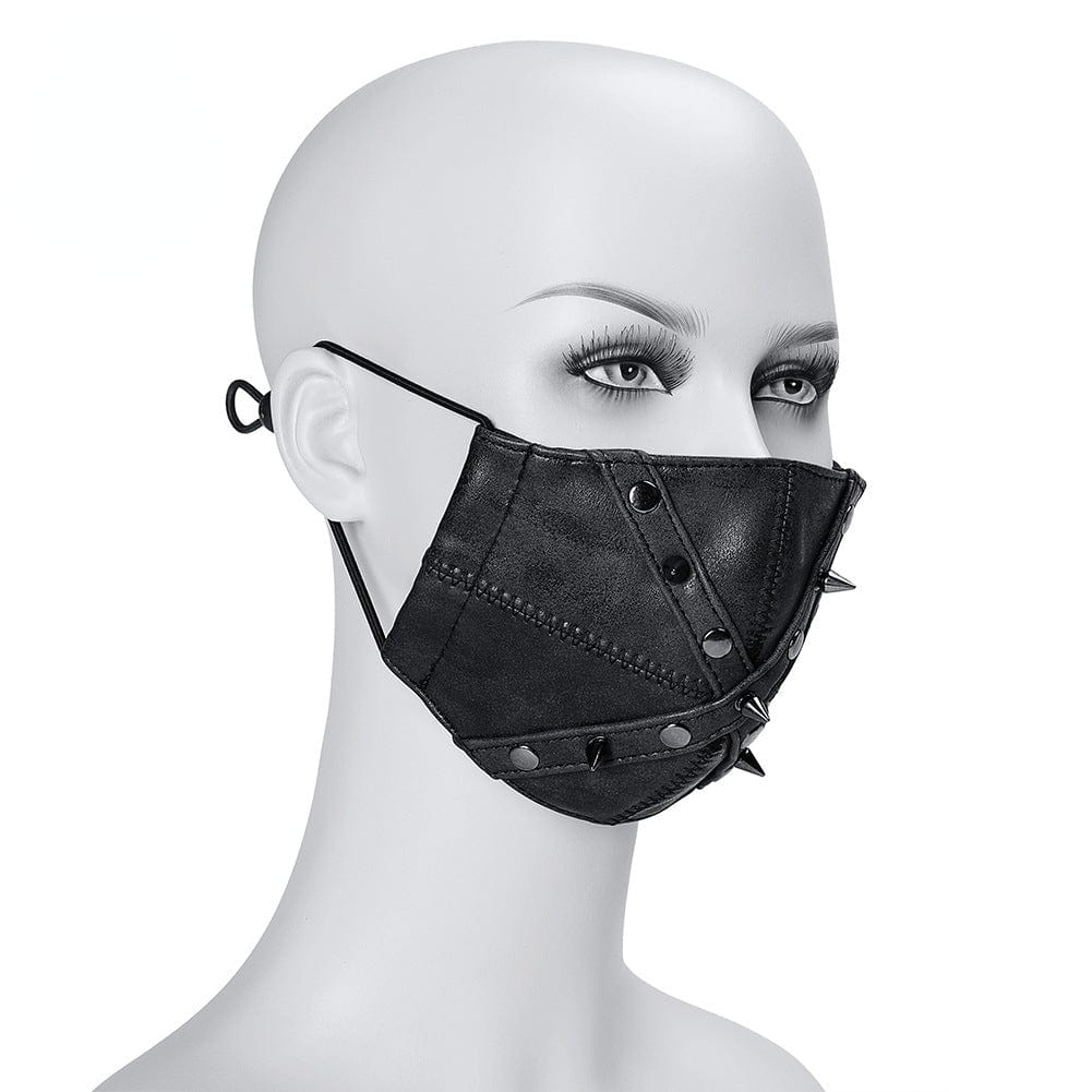 Kobine Unisex Steampunk Rivets Splice Mask