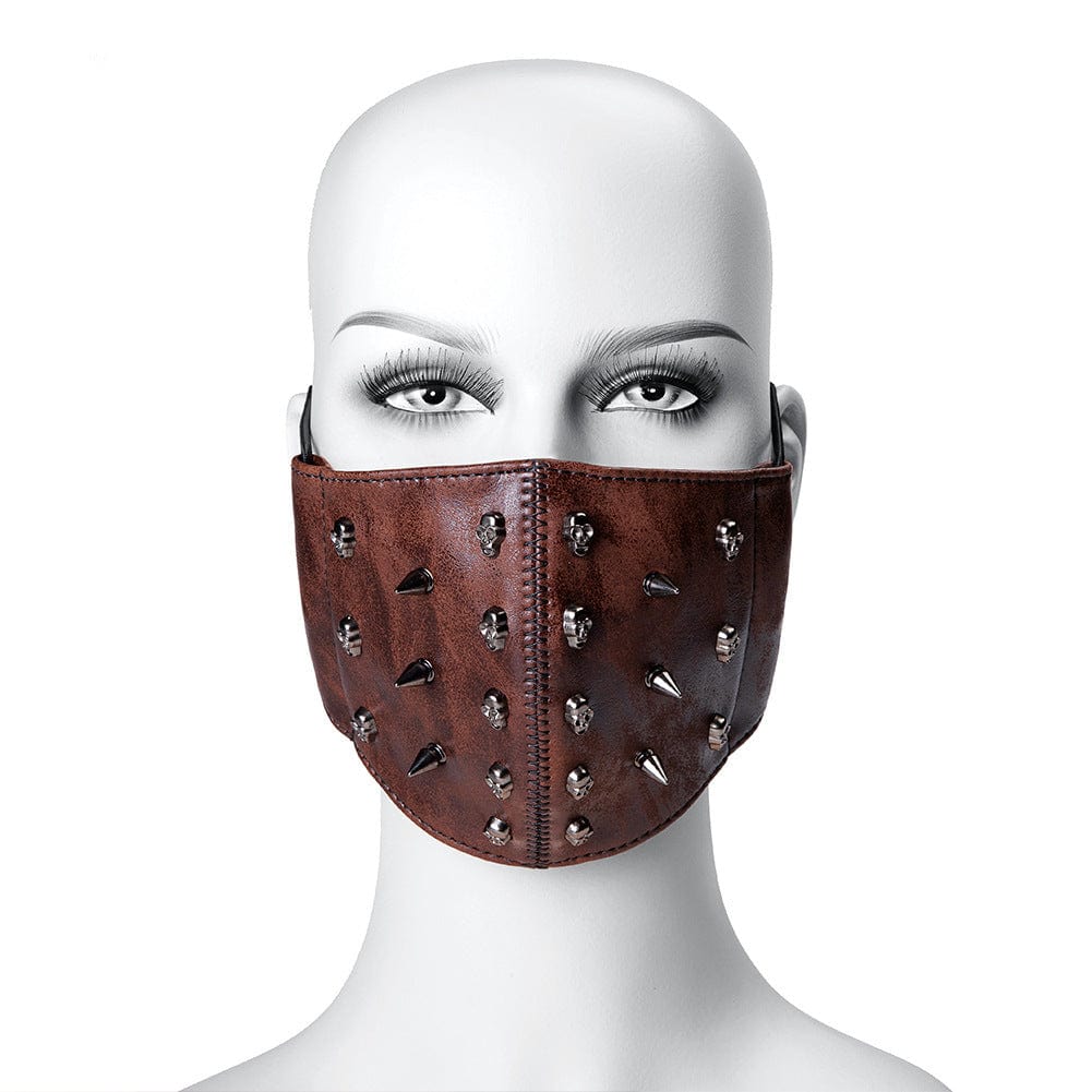 Kobine Unisex Steampunk Skulls Rivets Mask