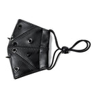 Kobine Unisex Steampunk Spikey Stitch Faux Leather Mask