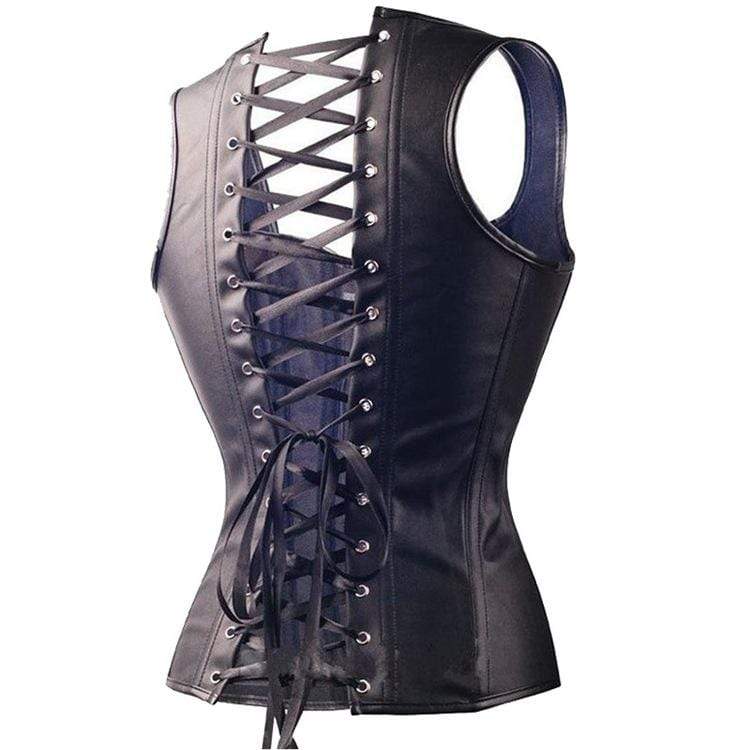 Women's Gothic 10-steel boned Multi-straps Overbust Corsets