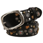 Men's Gothic Belts With Rivets of Skulls And Bees