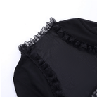 Kobine Damen Gothic Cape mit ausgestellten Ärmeln und Spitzensaum