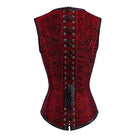 Women's Gothic Floral 12-steel boned Overbust Corsets