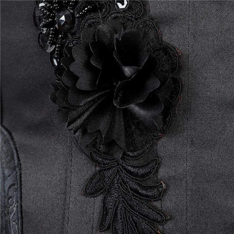 Women's Gothic Floral Lace Underbust Corsets
