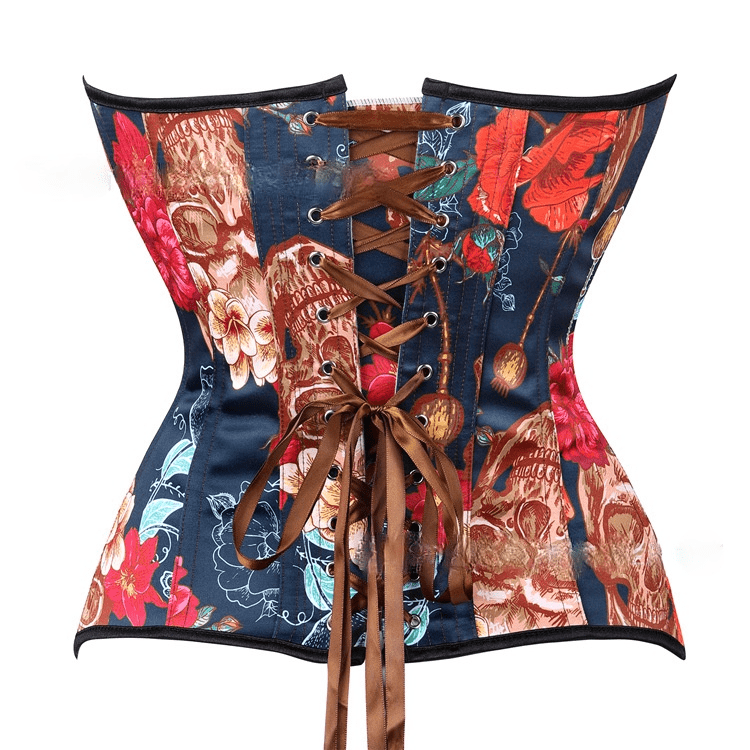 Women's Gothic Floral Overbust Corsets