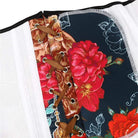 Corsés bajo el pecho de color de contraste con estampado floral gótico para mujer