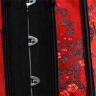 Corsés góticos florales con tiras sobre el pecho para mujer