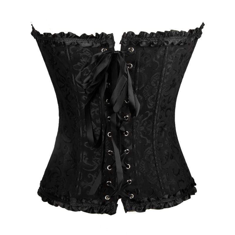 Women's Gothic Lace-up Jacquard Overbust Corsets