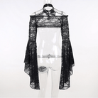 Kobine Gothic-Umhang aus Spitze für Damen, schulterfrei