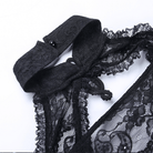 Kobine Gothic-Umhang aus Spitze für Damen, schulterfrei