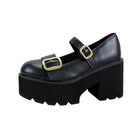 Zapatos de plataforma con hebillas y estilo gótico punk para mujer de Kobine