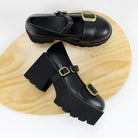Zapatos de plataforma con hebillas y estilo gótico punk para mujer de Kobine