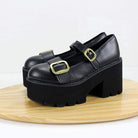 Zapatos de plataforma con hebillas y estilo gótico punk para mujer de Kobine