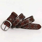 Men's Gothic Ripped Crack Belts With Rivets