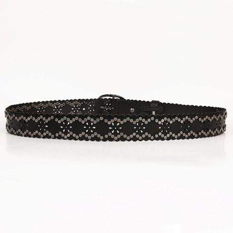 Men's Gothic Ripped Crack Belts With Rivets