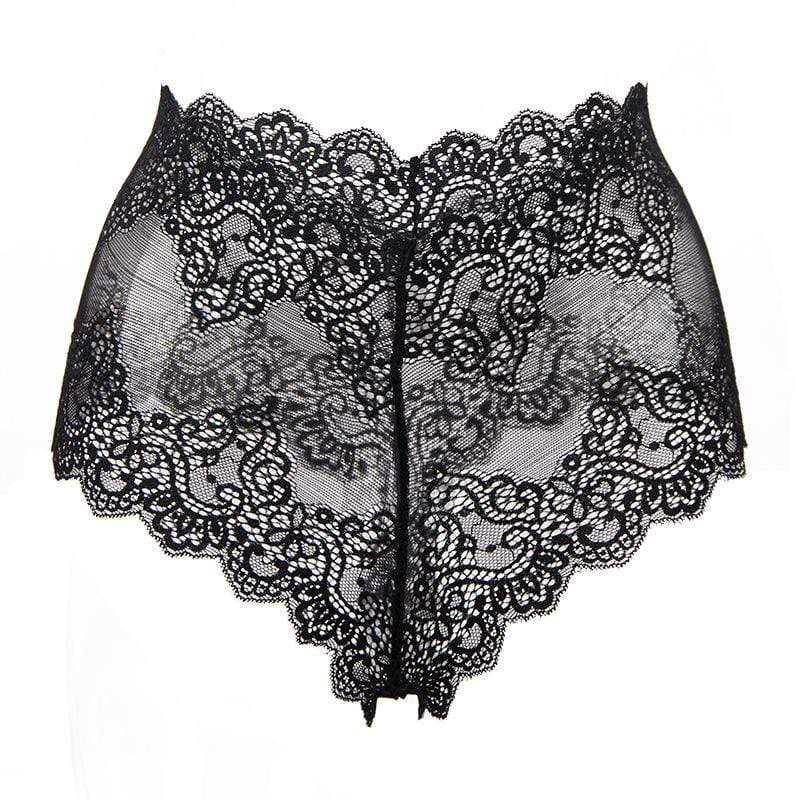 Kobine Women's Gothic Ripple Lace Underwear