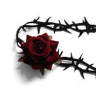 Kobine Women's Gothic Rose Thorn Choker