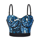 Kobine Women's Gothic Square Beaded Bustier