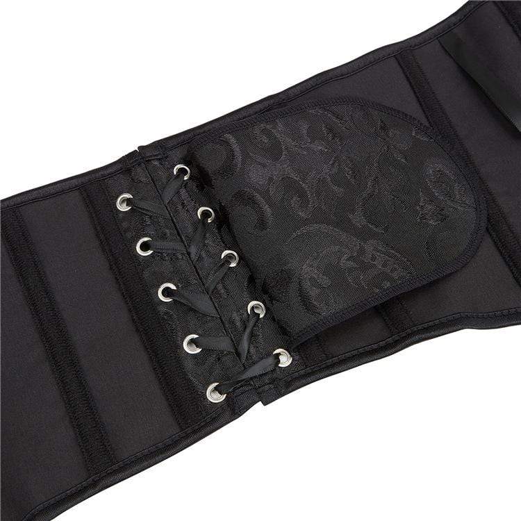 Corsé gótico de tiras con lunares sobre el busto para mujer de Kobine