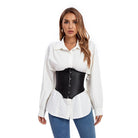 Kobine Women's Gothic Strappy Solid Color Irregular Underbust Corset