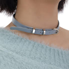 Kobine Women's Grunge Butterfly Buckle Choker