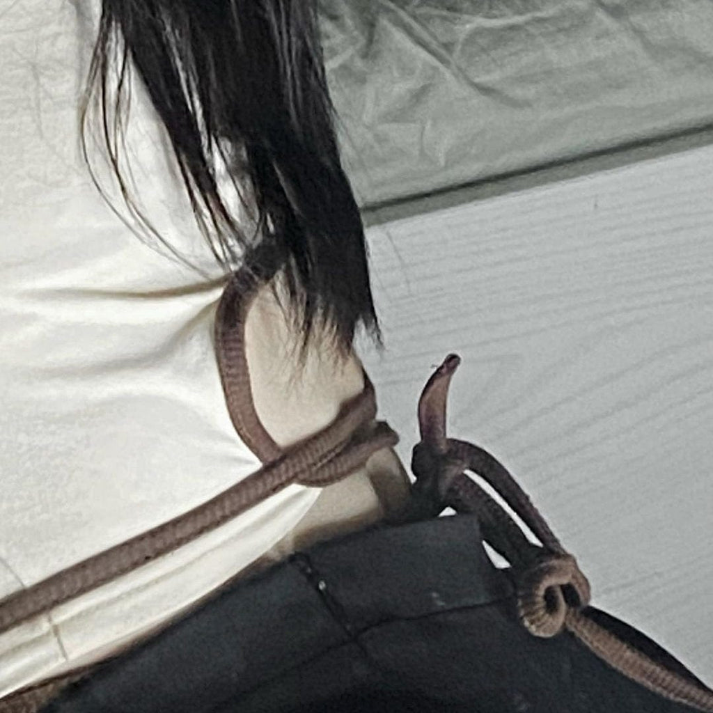 Kobine Women's Grunge Contrast Color Short Sleeved Crop Top