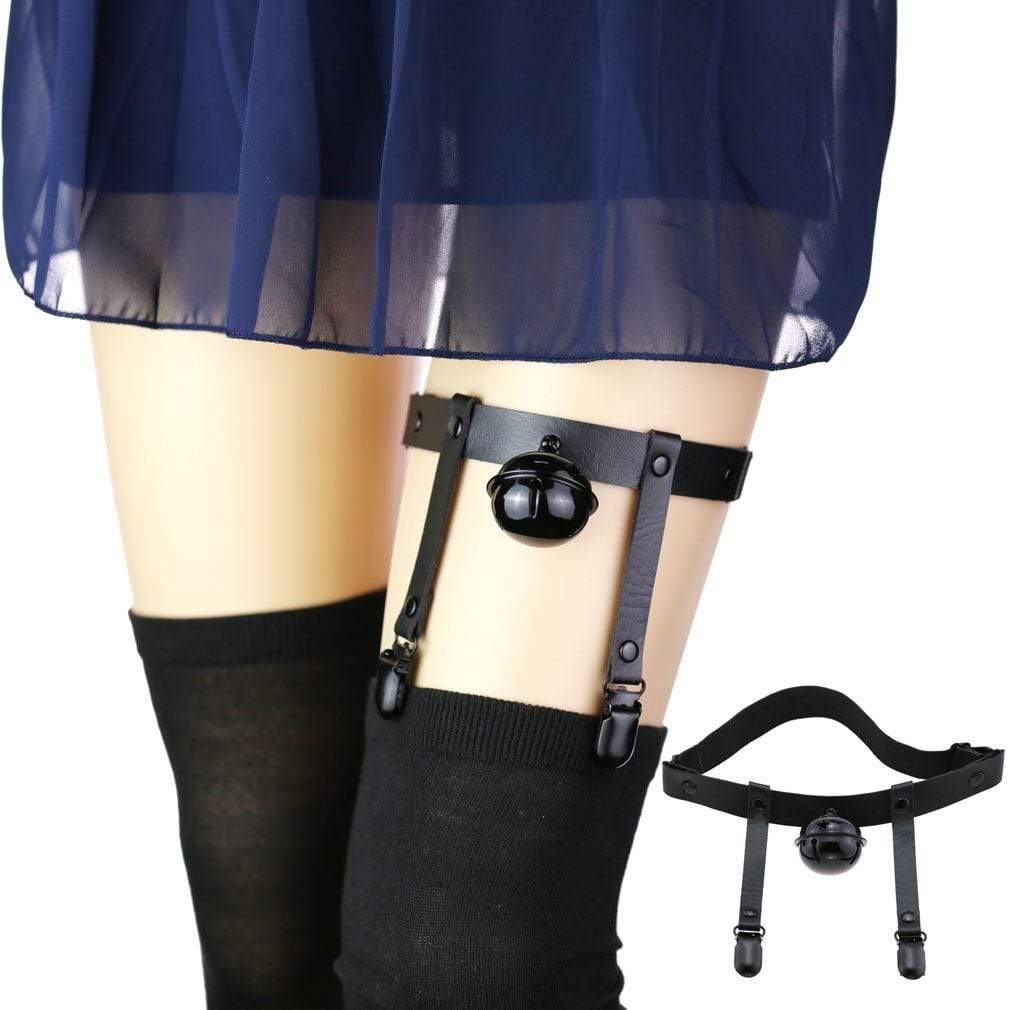 Women's Grunge Leg Harnesses With Tinkle Bell