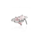 Kobine Women's Grunge Pink Heart Ring